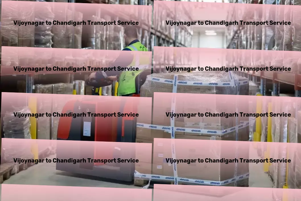 Vijoynagar to Chandigarh Household Goods Transport High-volume parcel delivery