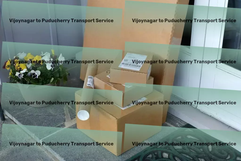 Vijoynagar to Puducherry Household Goods Transport Quick cargo logistics